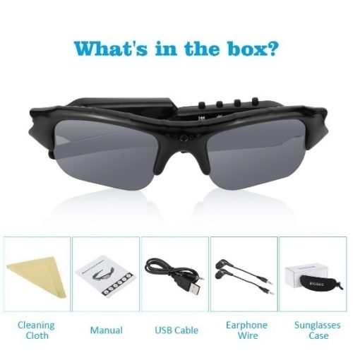 Diggro DG-01 Camera Glasses with Bluetooth