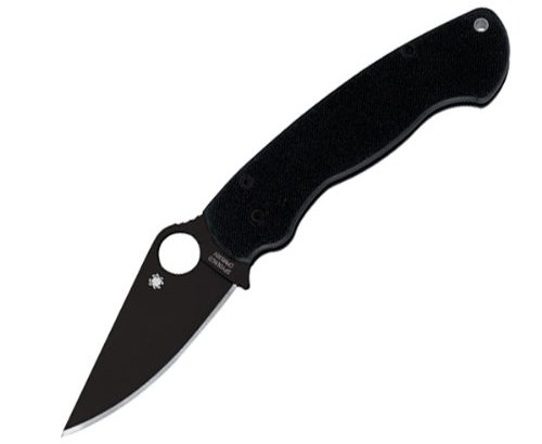 spyderco c81gpbk paramilitary 2 g 10 plain edge knife image