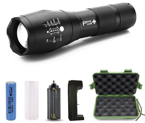 peakplus led tactical flashlight image