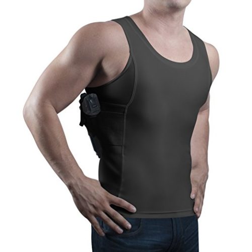 Concealment Clothes Men’s Compression Undercover- Concealed Carry Holster Tank Top Shirt