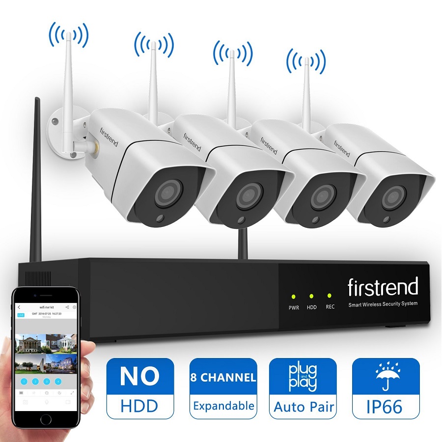 firstrend 8ch 960p wireless nvr system image